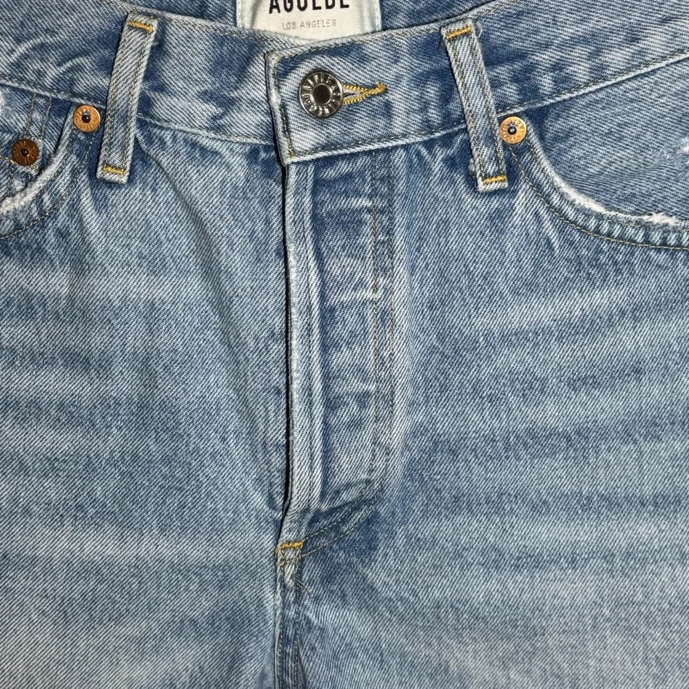 Agolde Parker Distressed Cut Off Shorts size 28 Classic Summer Festival - Picture 5 of 14